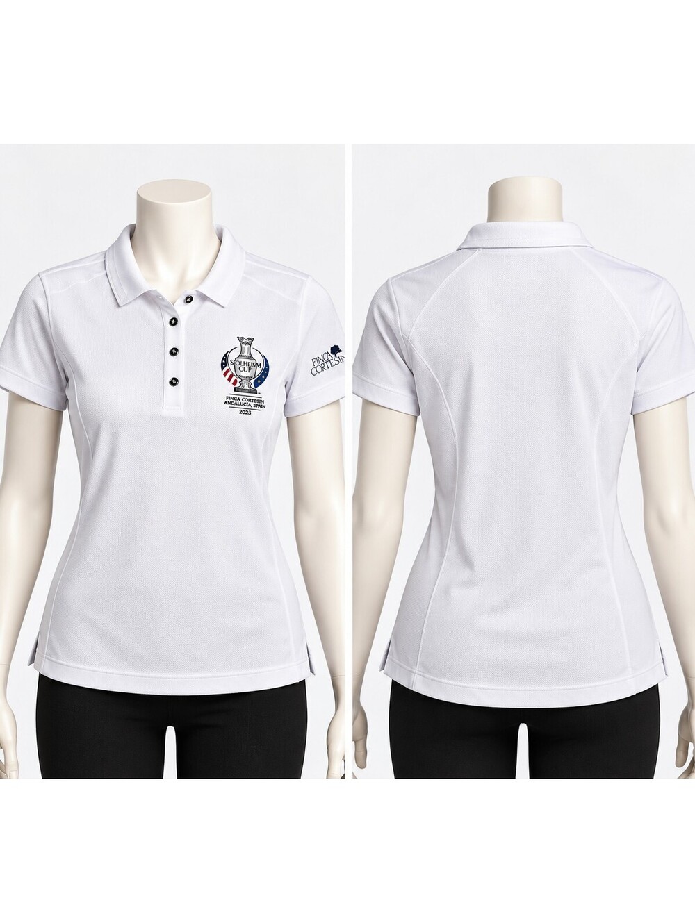Ping Womens White Solheim Cup Finca Cortesin Polo Shirt 2023
